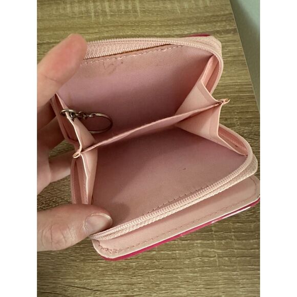 Rare Vintage Y2k Jim Benton No Dogs Allowed Pink Bifold Wallet Card Holder - Picture 4 of 4